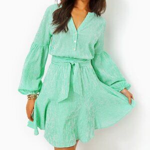 Lilly Pulitzer Carla Striped Dress in Spearmint Harbor Stripe